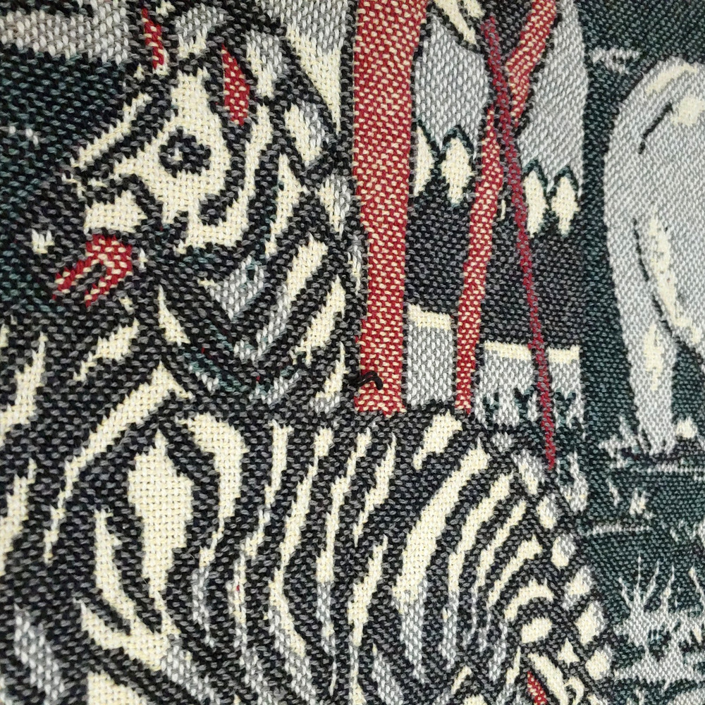 Vintage Noahs Ark Tapestry Woven Throw Blanket-Wall Hanging-70x48-1994 Animals - Picture 15 of 16